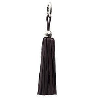 Thumbnail for ClaudiaG - Purse Leather Tassel - Silver/Chocolate - 1 COLOR -