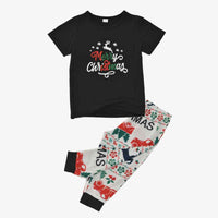 Thumbnail for KIDS MERRY CHRISTMAS Graphic Top and Printed Pants Set - T -