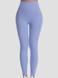 Thumbnail for Pocketed High Waist Active Leggings - T - 4 COLORS -