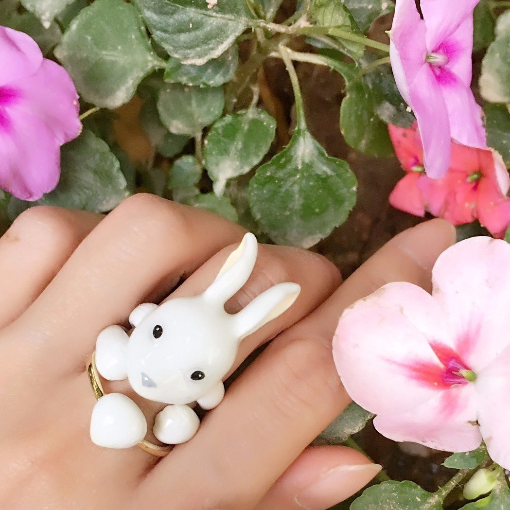 Mary Lou Store - ADJUSTABLE Rabbit Ring - 3 PCS. -