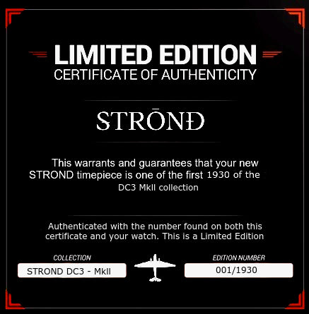 STROND U.K. - DC3 Mkll All Stainless Steel & Bronze -