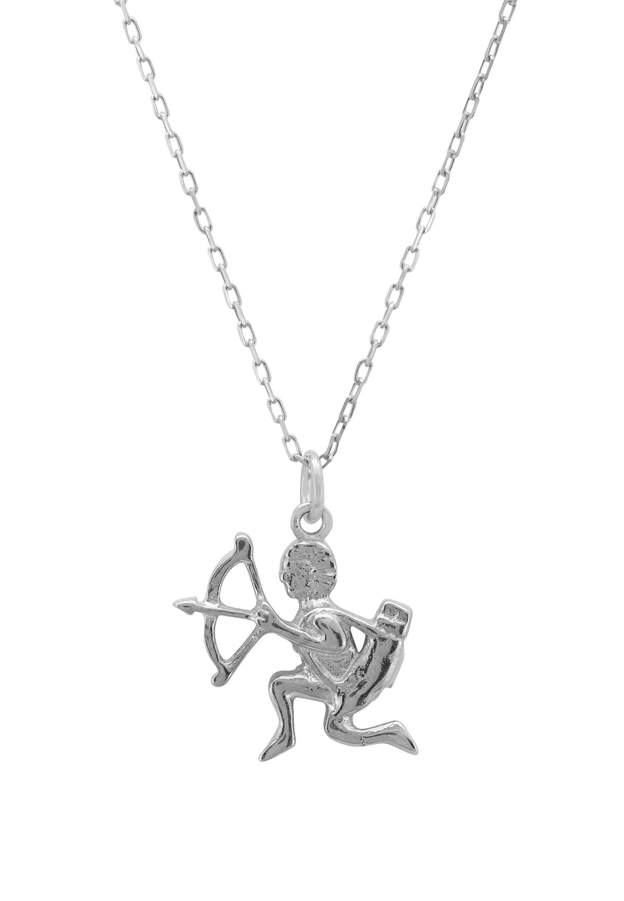 Zodiac Star Sign Necklace Silver Sagittarius -