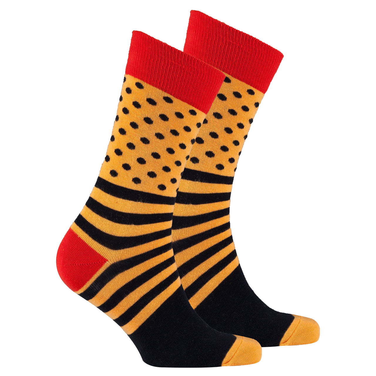 Men's Flame Dot Stripe Socks - 1 COLOR -