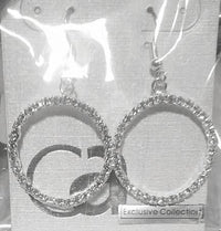 Thumbnail for CZ Dangle Hoop Earrings -