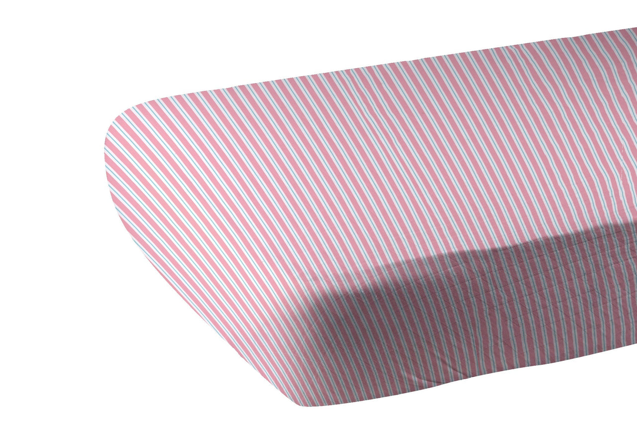 Newcastle - Candy Stripe Bamboo Muslin Crib Sheet -