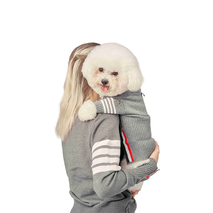 Human Sweater and matching Dog Clothing - Four-Legged Overalls - Too Cool! - Human & Pet Sweaters Sold Seperately [10-15 DAY DELIVERY - 1 COLOR -