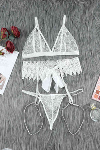 Thumbnail for Lace Lingerie Three-Piece Set - 3 PCS. - T - 1 COLOR -