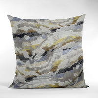 Thumbnail for Plutus Velvet Crest Black, Gray, Citrine Handmade Luxury Pillow - 10 SIZES -