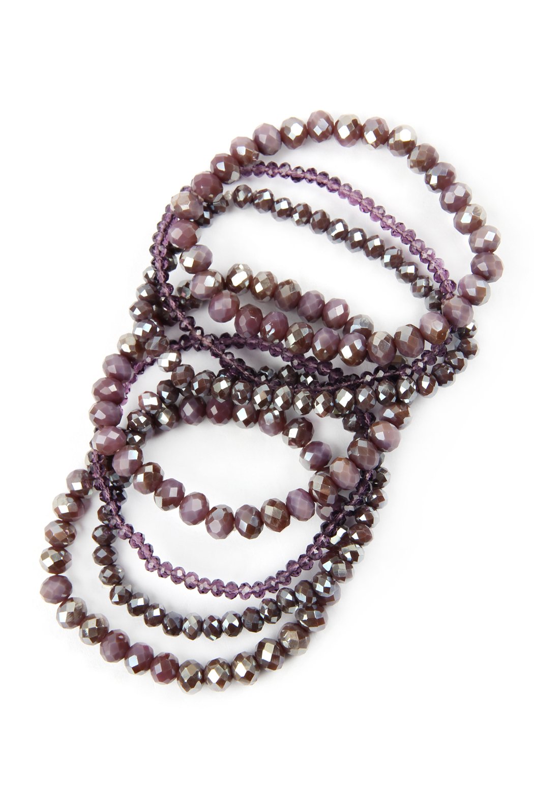 Seven Lines Glass Beads Stretch Bracelet - 22 COLORS