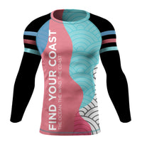 Thumbnail for FYC - Men's Dusk to Dawn Performance UPF Long Sleeve Rash Guard - 1 COLOR -