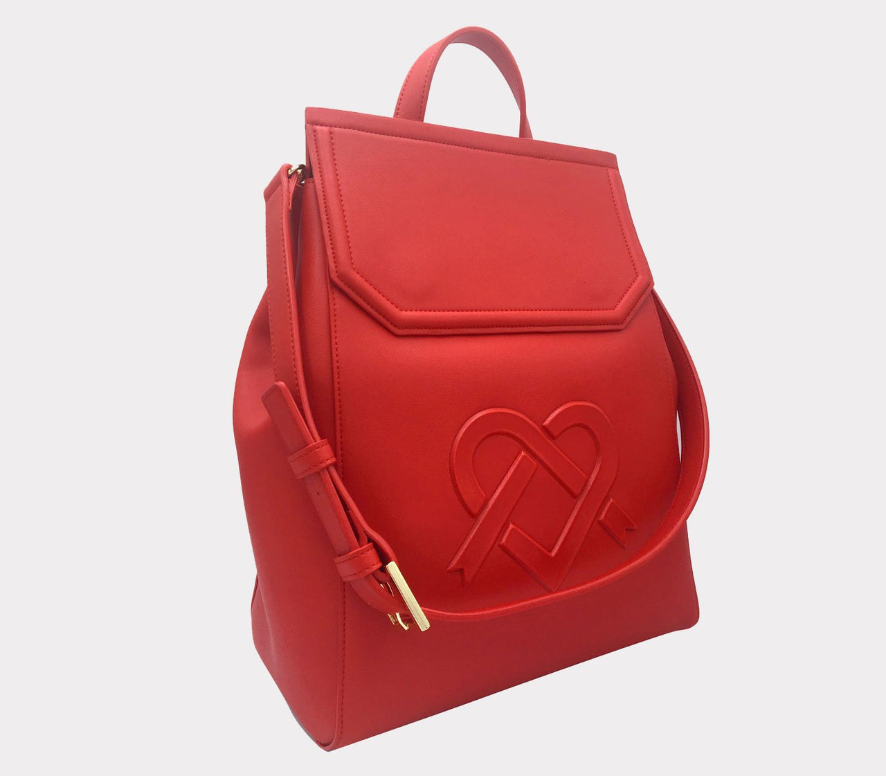 GUNAS NEW YORK - Livia - Red Vegan Leather Backpack - 1 COLOR -