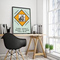 Thumbnail for Nobody Cares Work Harder - poster - USA printed - 4 SIZES -