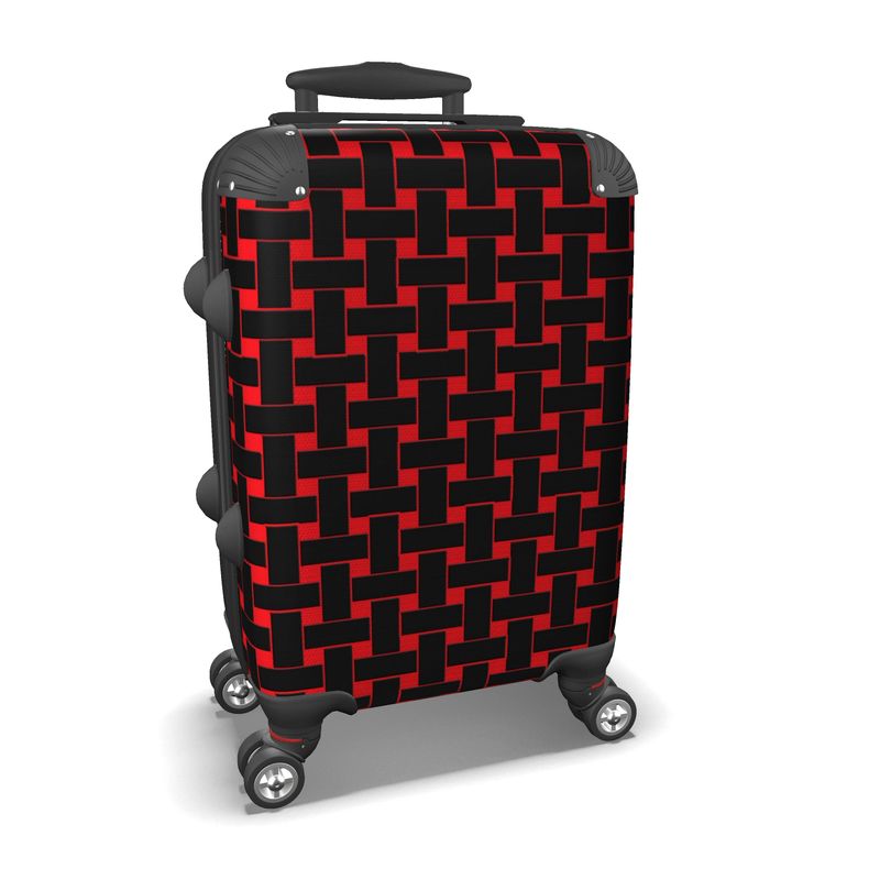 IN CASE OF OOTO - BLACK WEAVE ON RED - suitcase - 1 COLOR -