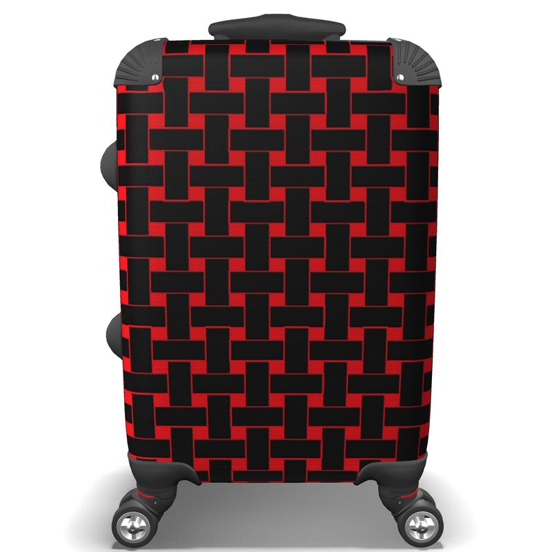 IN CASE OF OOTO - BLACK WEAVE ON RED - suitcase - 1 COLOR -