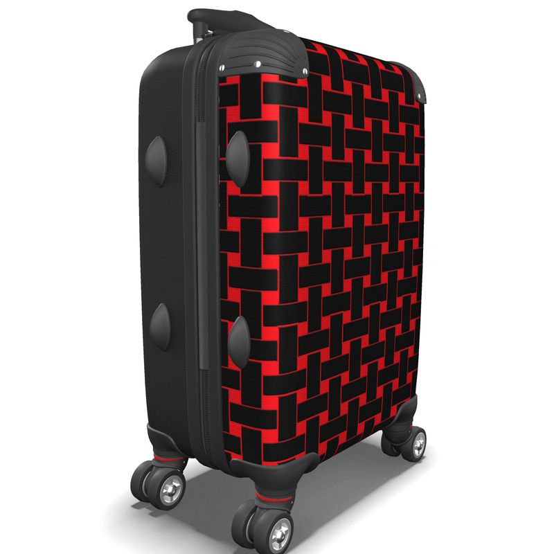 IN CASE OF OOTO - BLACK WEAVE ON RED - suitcase - 1 COLOR -