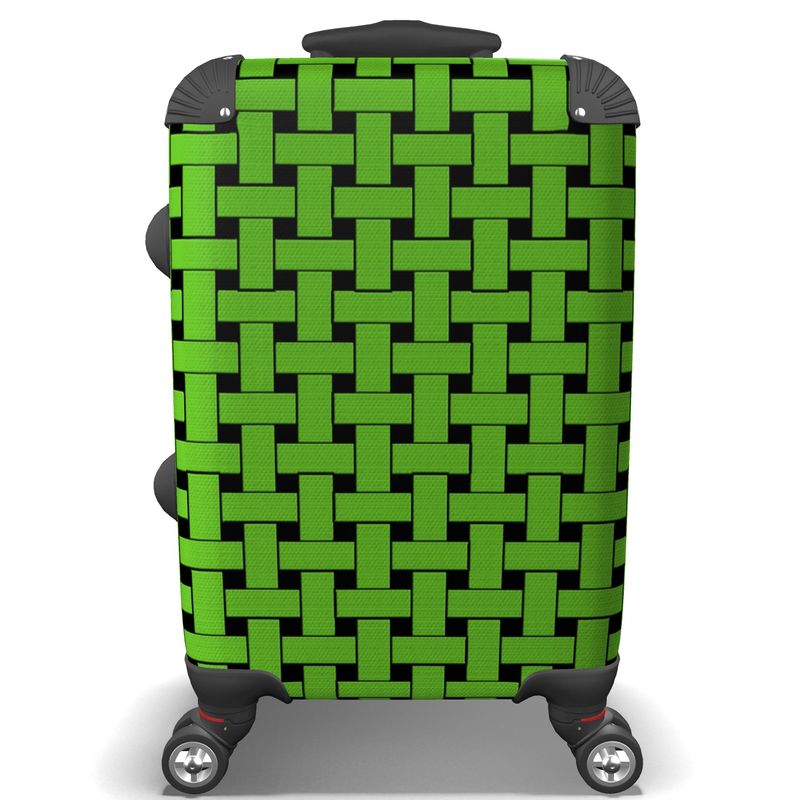 IN CASE OF OOTO - LIME WEAVE ON BLACK - suitcase - 1 COLOR -