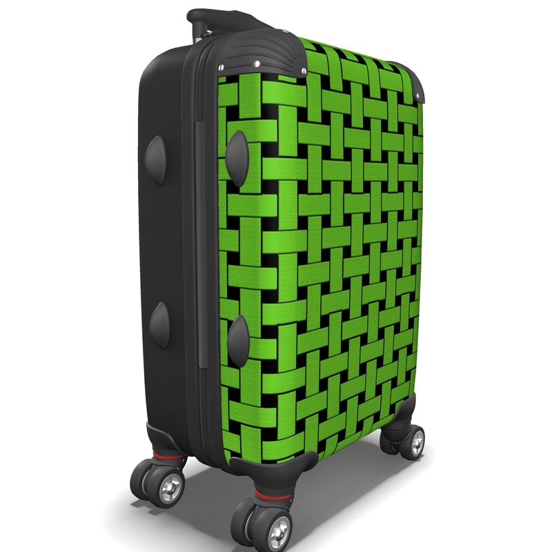 IN CASE OF OOTO - LIME WEAVE ON BLACK - suitcase - 1 COLOR -