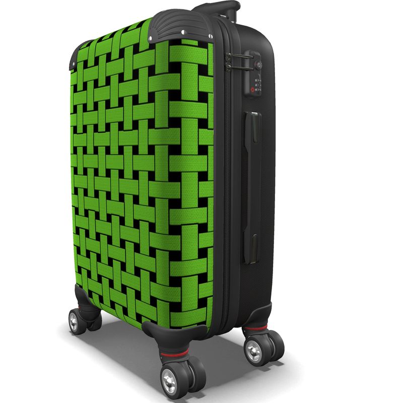 IN CASE OF OOTO - LIME WEAVE ON BLACK - suitcase - 1 COLOR -