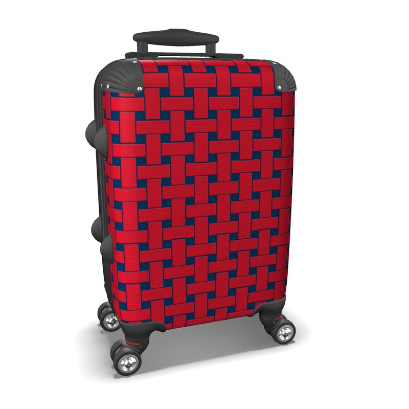 IN CASE OF OOTO - RED WEAVE ON RED BLUE - suitcase - 1 COLOR -