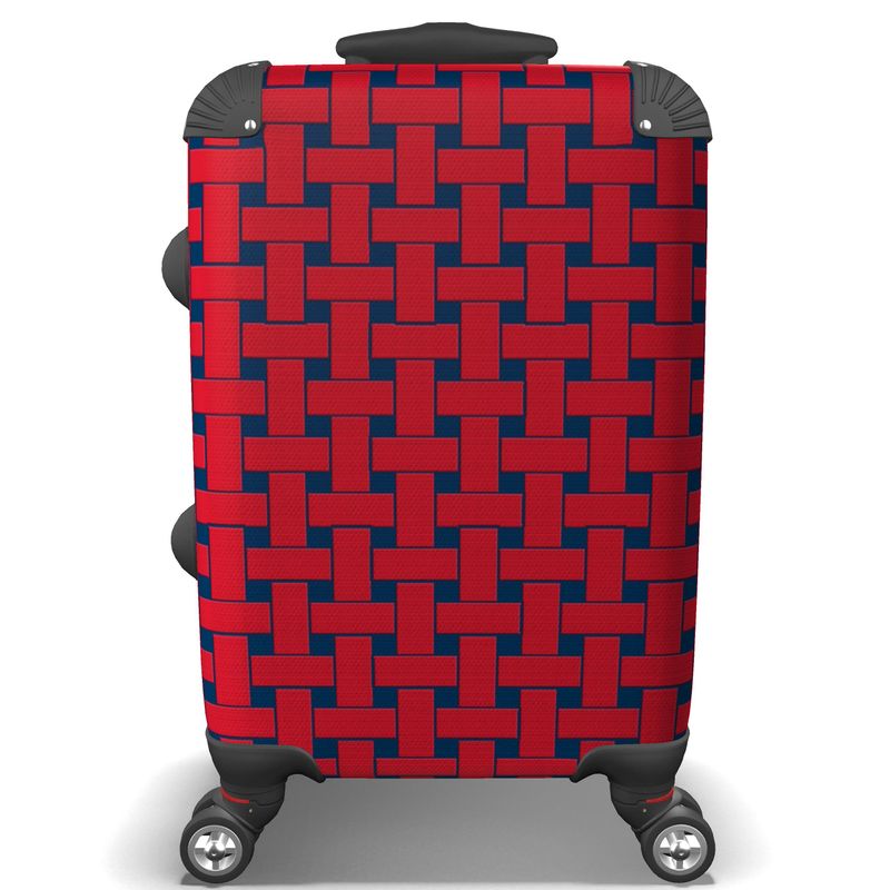 IN CASE OF OOTO - RED WEAVE ON RED BLUE - suitcase - 1 COLOR -