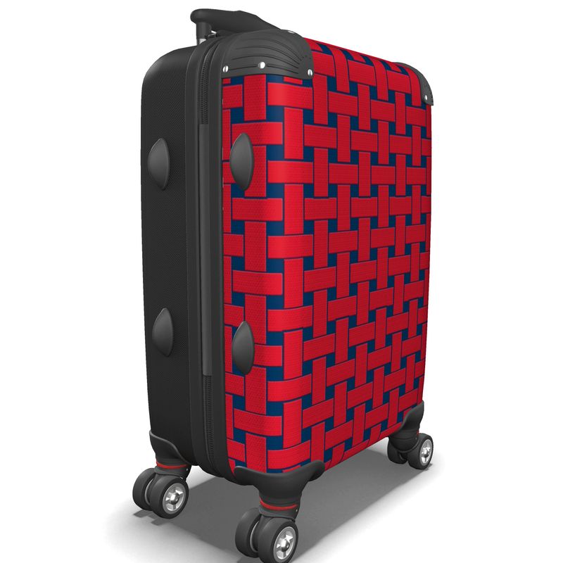 IN CASE OF OOTO - RED WEAVE ON RED BLUE - suitcase - 1 COLOR -