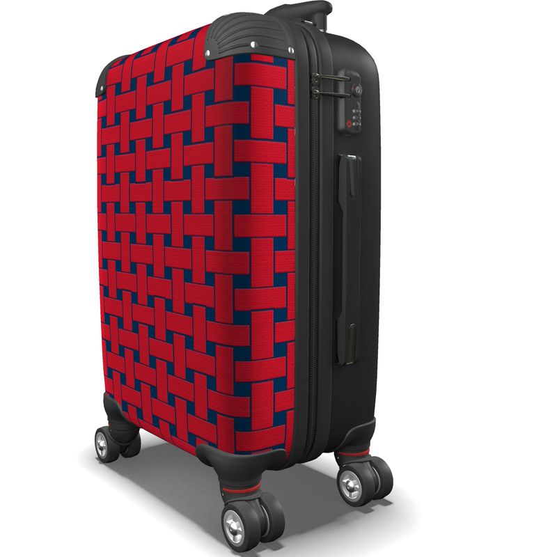 IN CASE OF OOTO - RED WEAVE ON RED BLUE - suitcase - 1 COLOR -