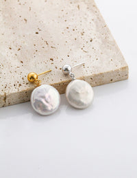 Thumbnail for Baroque Pearl Chunky Irregular Drop Earrings