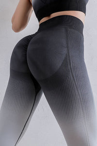 Thumbnail for Gradient High Waist Sports Leggings - T - 4 COLORS -