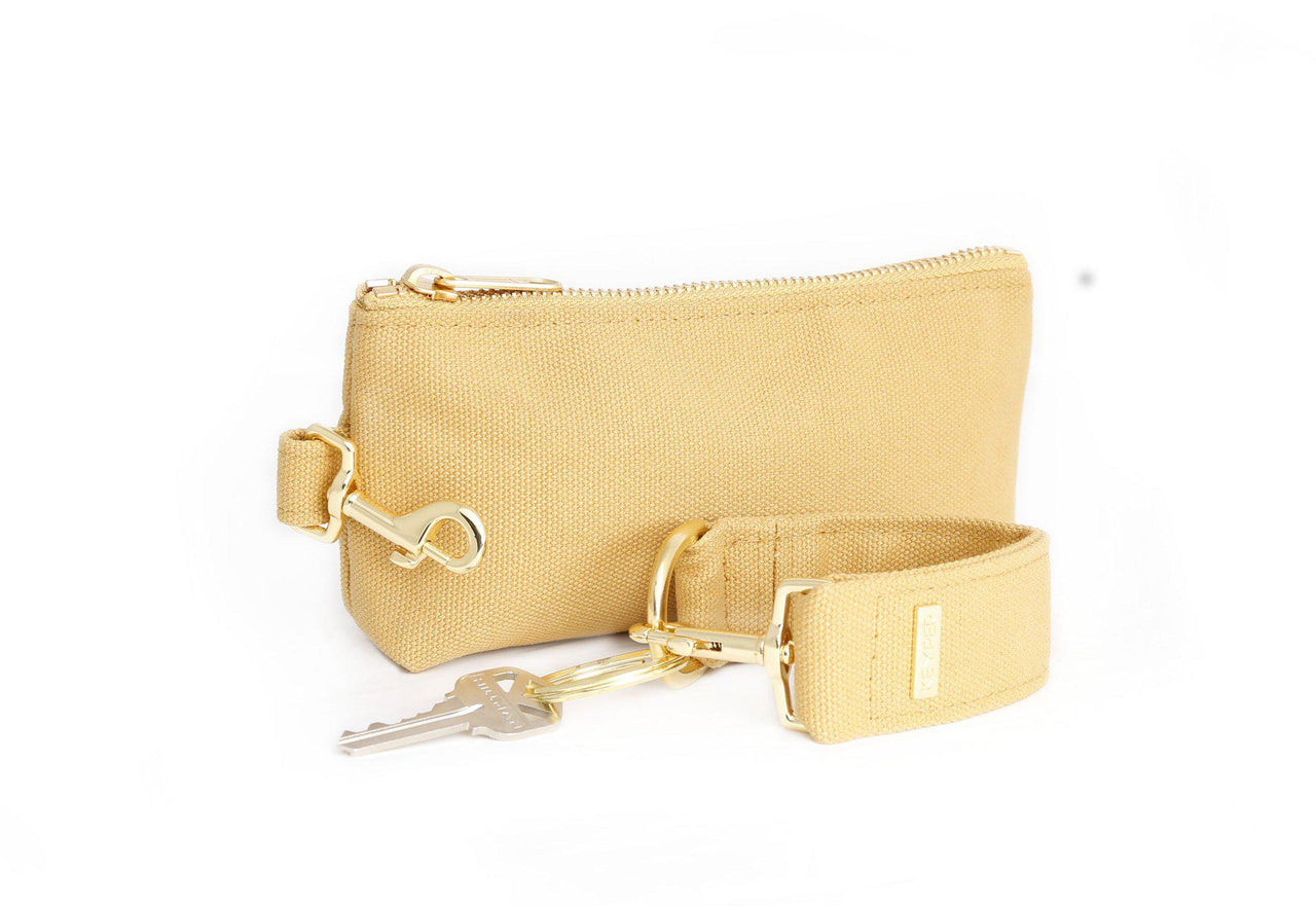 Keyper - Beige CANVAS 2-Piece KEYPIT Set • Wristlet - 6 OPTIONS -