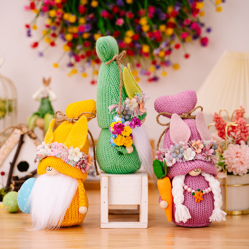 Easter Knit Gnomes - [5-10 DAY DELIVERY] - T - 3 COLORS/TYPES -