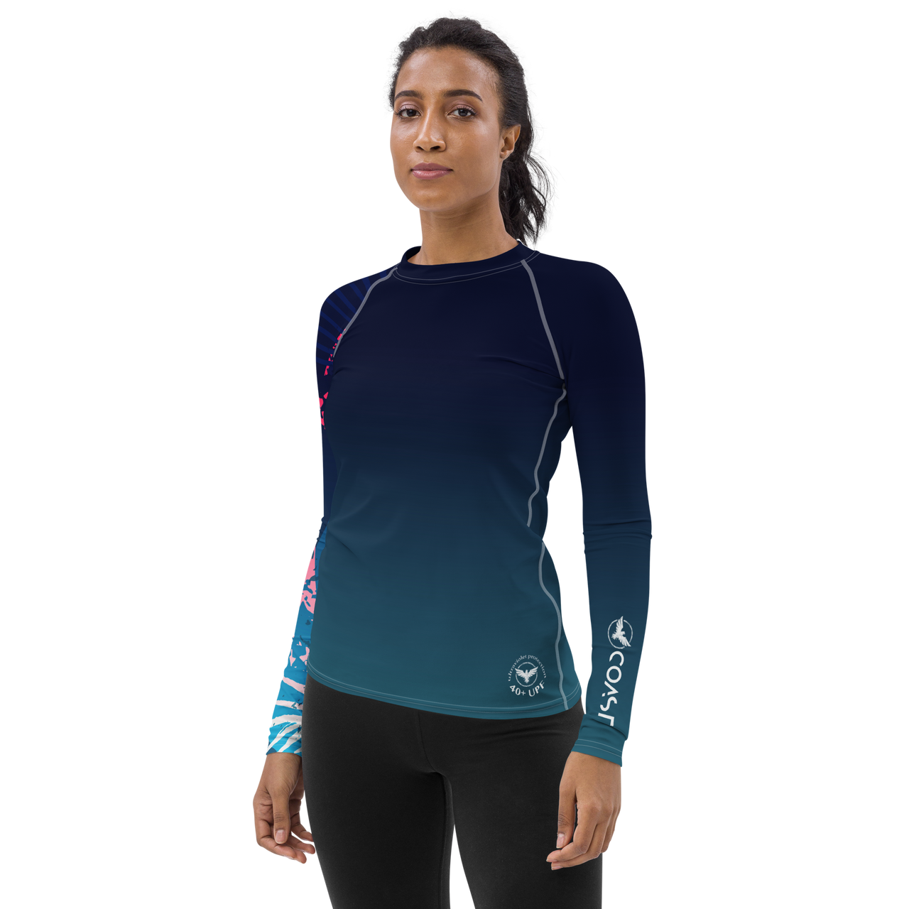 FYC - Women's Victory Sleeve Performance Rash Guard UPF 40+ - 1 COLOR -