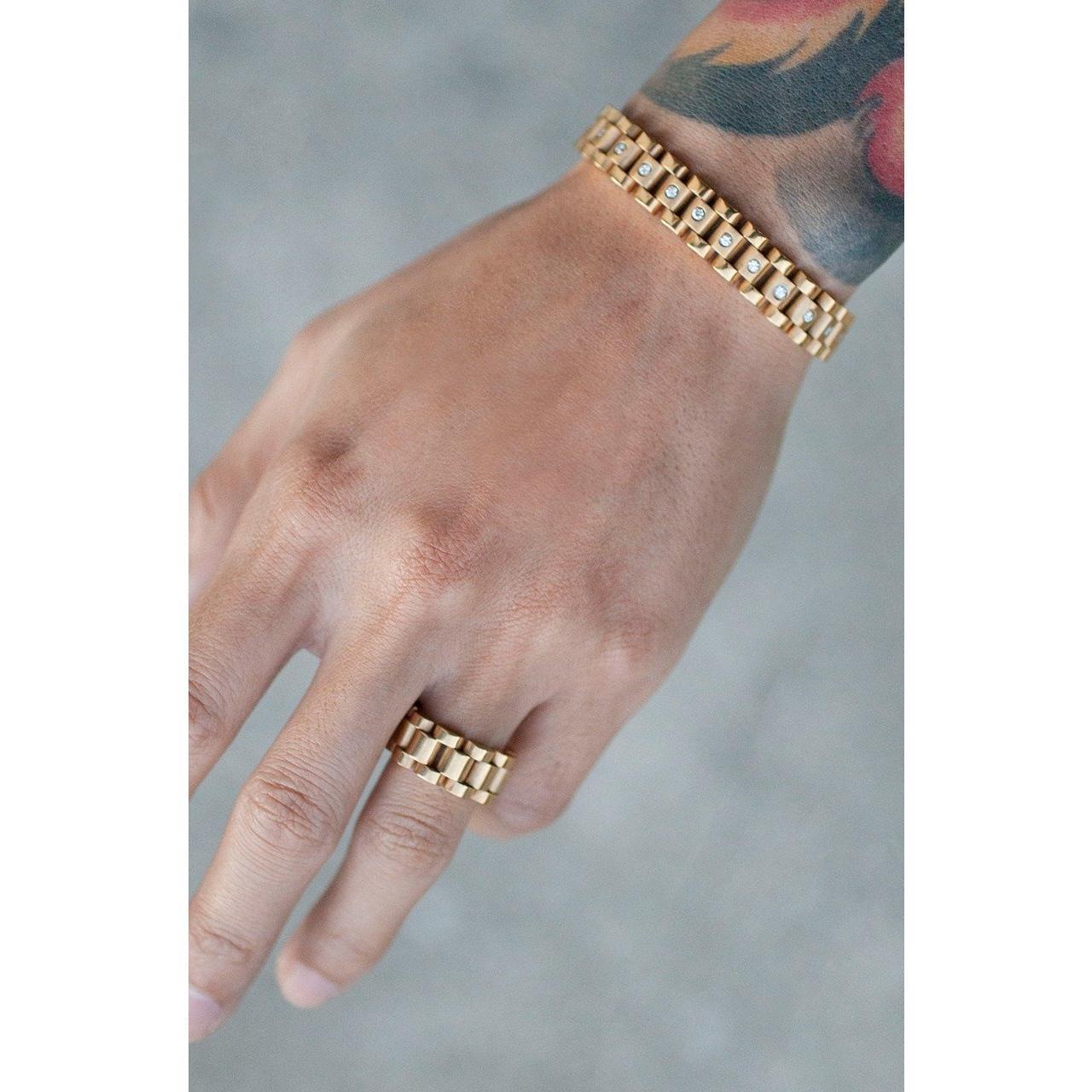 Mister - Band Ring - 2 SIZES - 3 FINISHES -