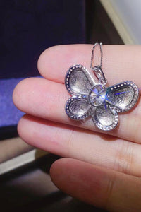 Thumbnail for 1 Carat Moissanite Butterfly Pendant Necklace