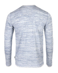 Thumbnail for Men's Long Sleeve Double Layered Y-Neck Fashion Henley - 1 COLOR