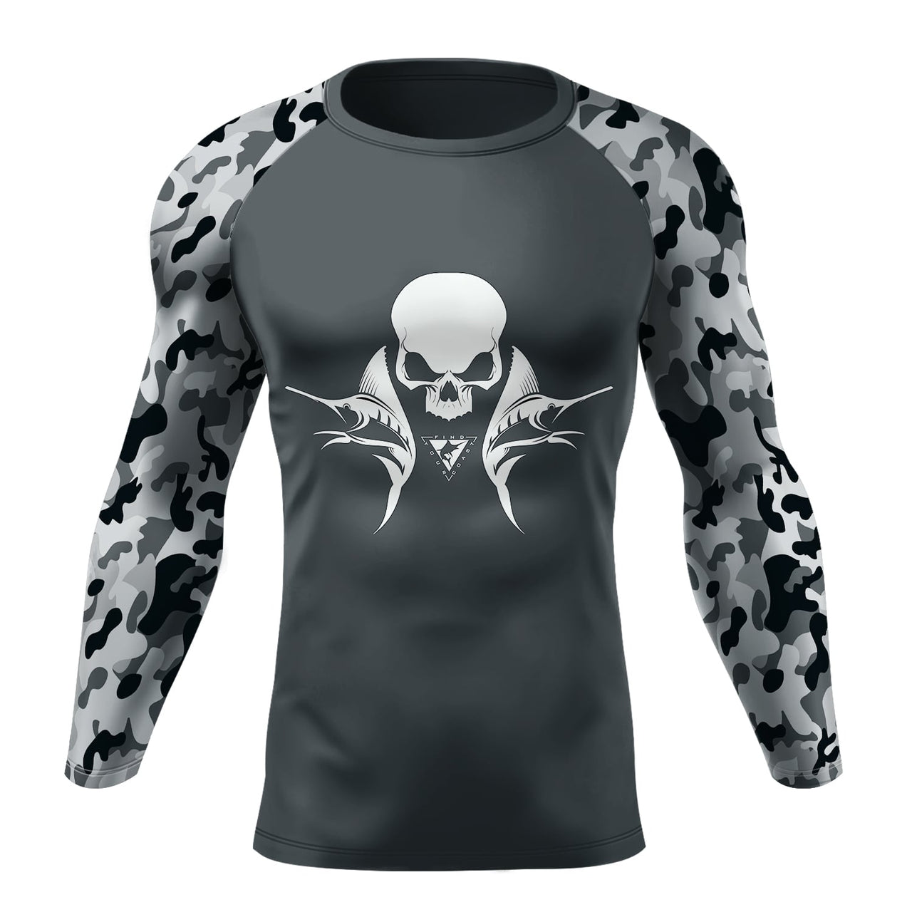 FYC - Men's FYC Camo Sleeve Performance Rash Guard UPF 40+ - 1 COLOR -