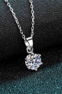 Thumbnail for 1 Carat Moissanite 925 Sterling Silver Necklace