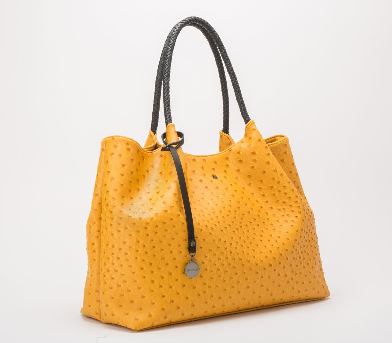 GUNAS NEW YORK - Naomi - Yellow Vegan Leather Tote Bag - 1 COLOR -