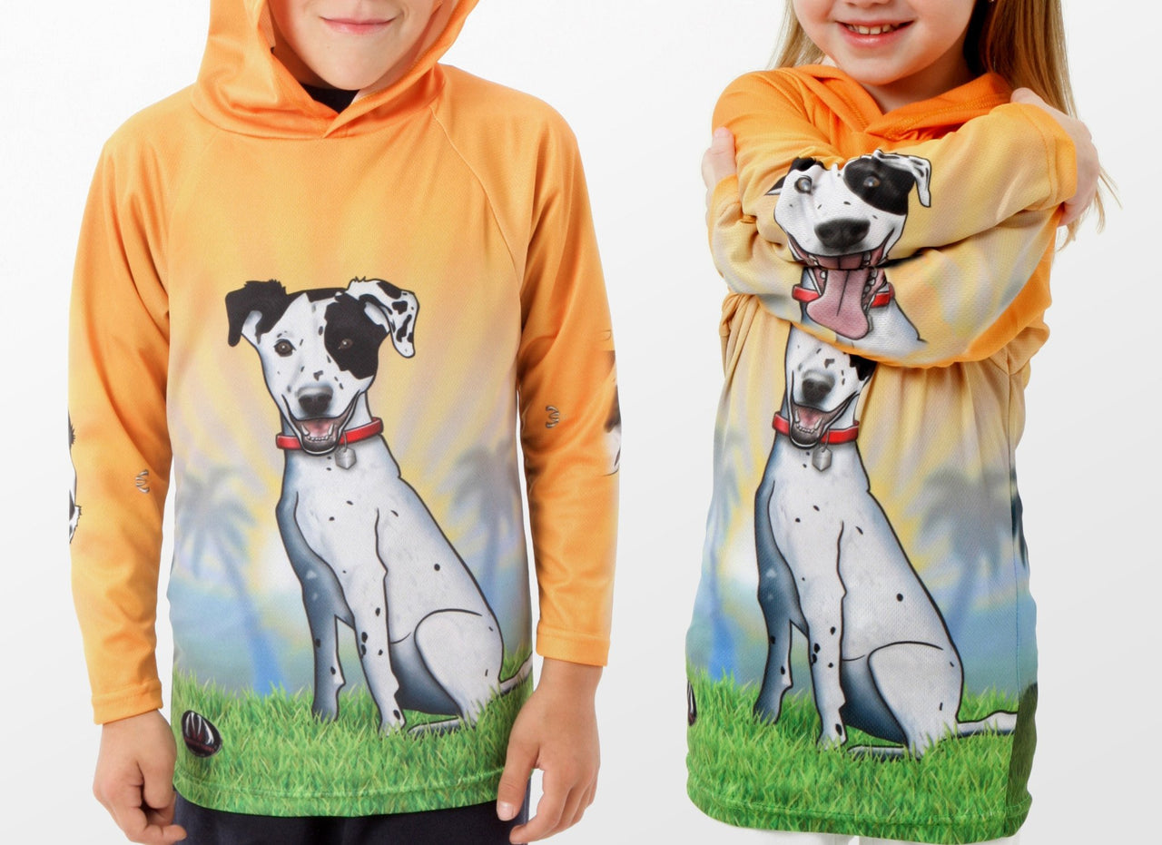 Mouthman - HOUND DOG Hoodie Sport Shirt - ADULT SIZES AVAILABLE! - 12 SIZES -