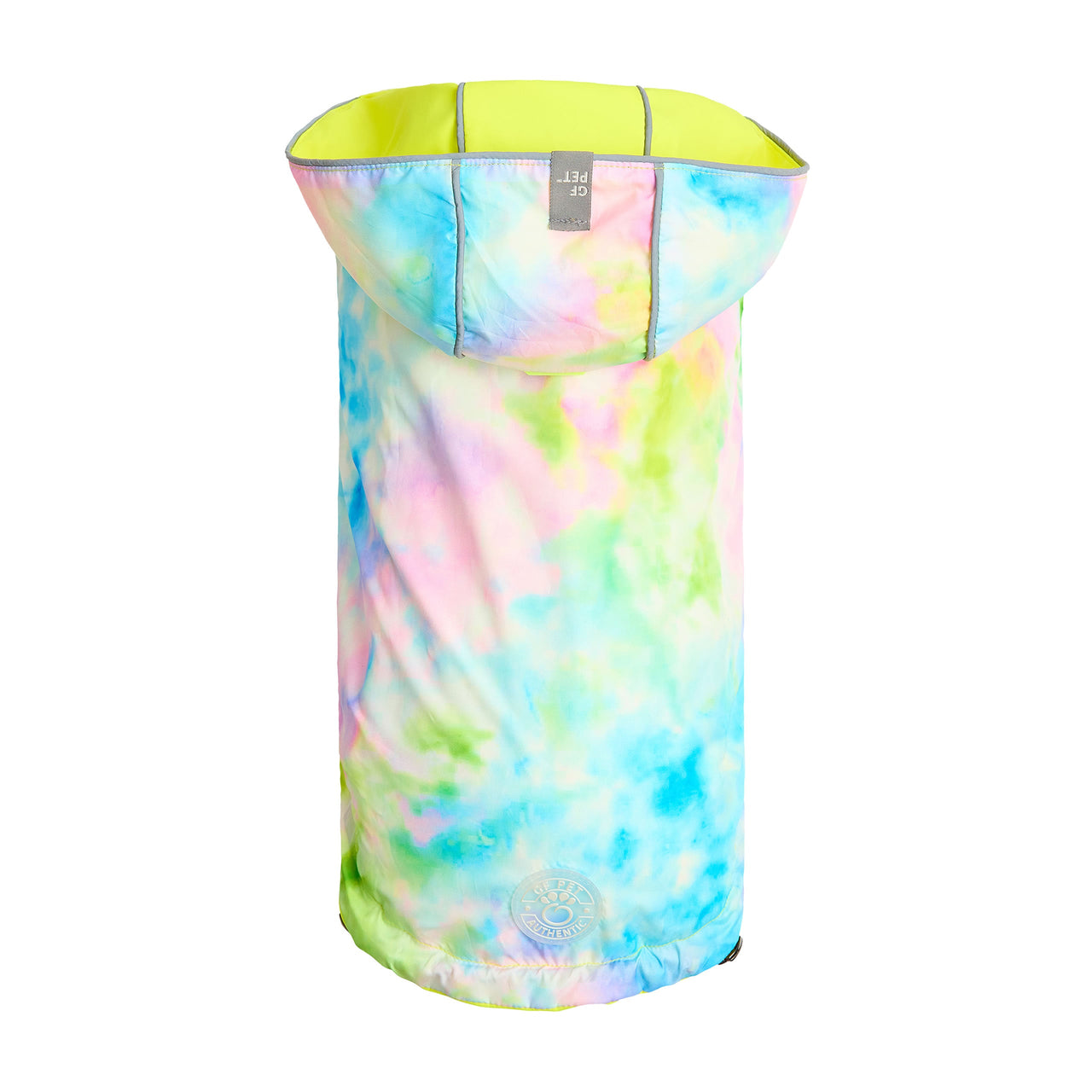 Reversible Raincoat - Neon Yellow With Tie Dye - 9 SIZES -