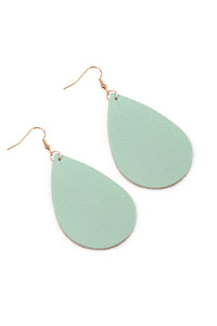 Thumbnail for Teardrop Leather Earrings - 18 COLORS -