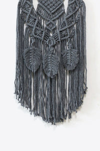 Thumbnail for Fully Handmade Fringe Macrame Wall Hanging - 13.7