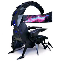 Thumbnail for BM - Scorpion Adjustable Hanging Monitor - Ergonomical Scorpion Integrated Cockpit Gaming / Work Chair - [5-10 DAY DELIVERY] - DK GY - CHECK OUT OTHER STATIONS UNDER SCORPION GAMING & WORK COCKPITS UNDER ACCESSORIES! -