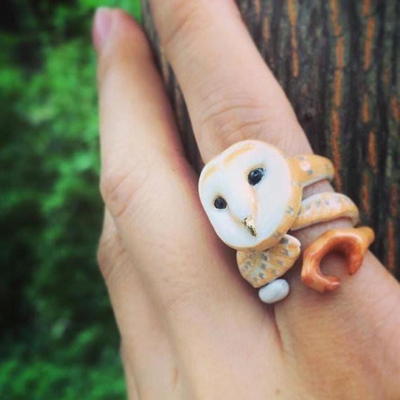 Mary Lou Store - ADJUSTABLE Owl Ring - 3 PCS. -