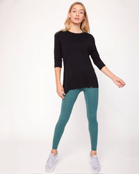 Thumbnail for Rebody - Anen Side Tie 3/4 Sleeve Top - 2 COLORS -