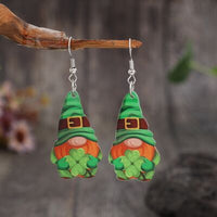 Thumbnail for Wooden Alloy Gnome Dangle Earrings - T - 1 COLOR -