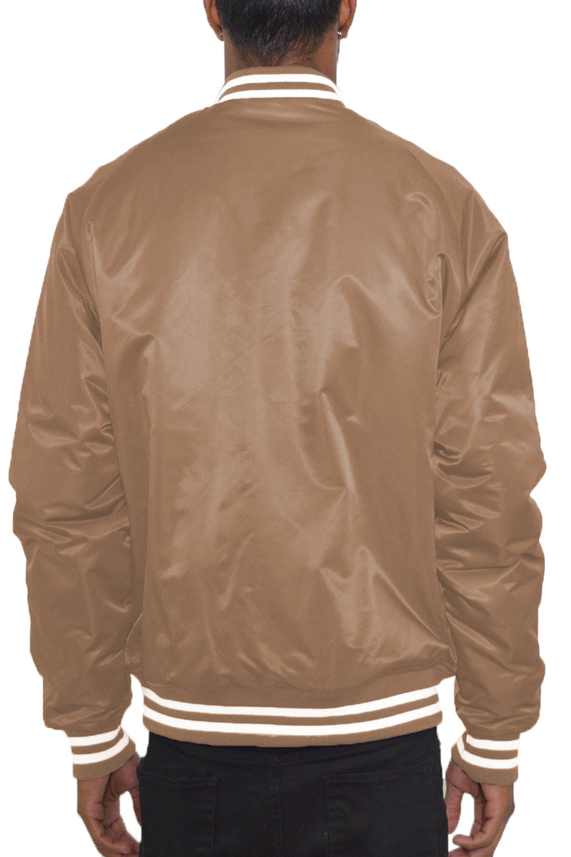 Classic Varsity Windbreaker Bomber Jacket - 1 COLOR -