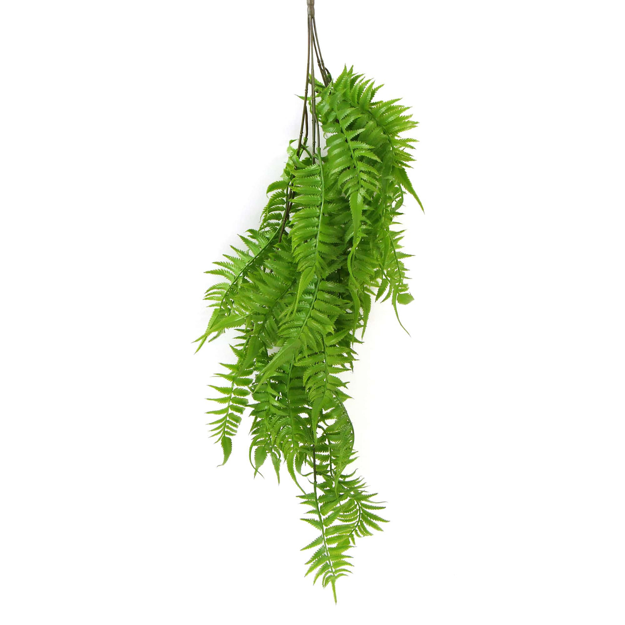 Artificial Hanging English Fern (Two-Tone) Foliage UV Resistant 80cm -