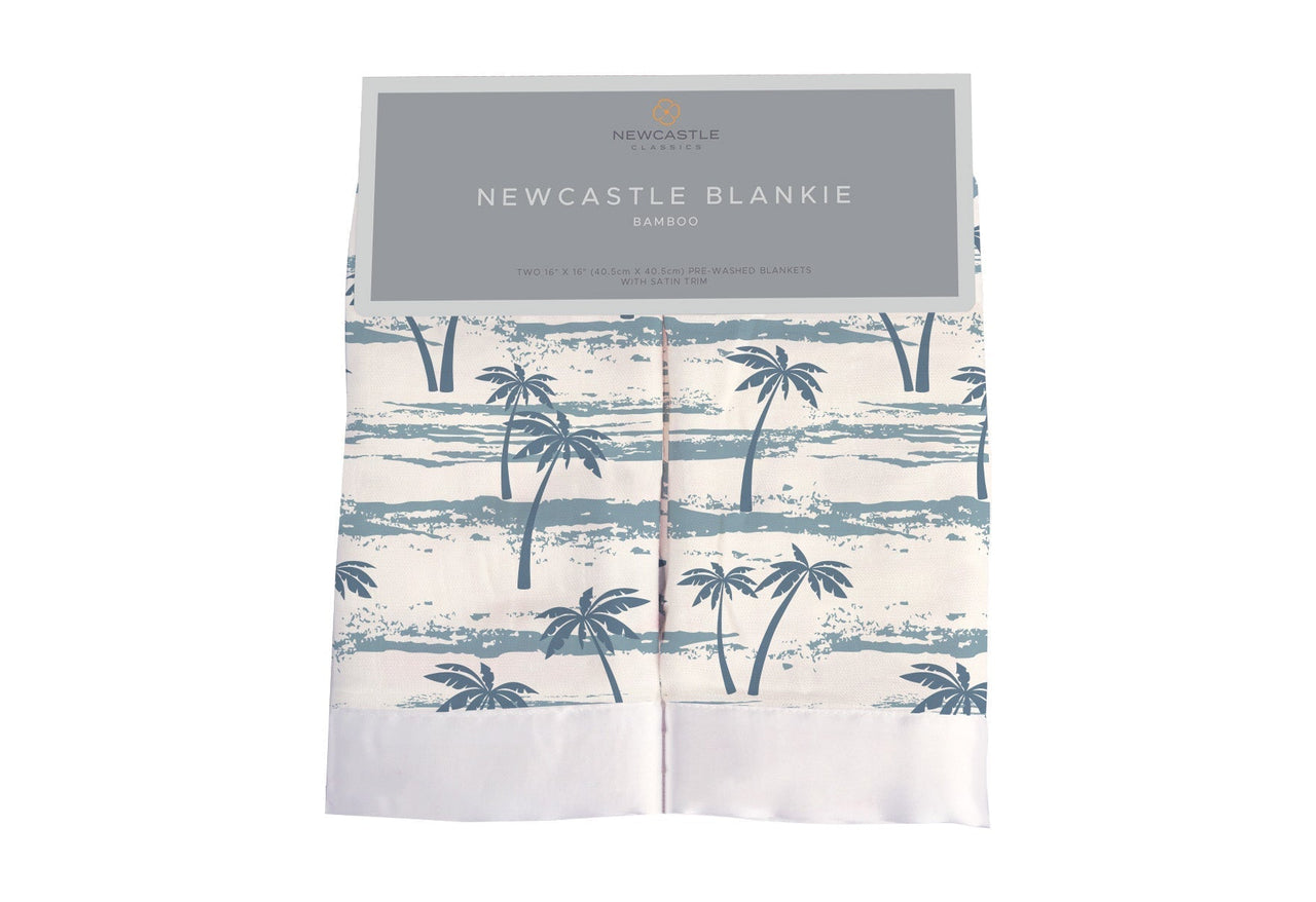 Ocean Palm Trees Bamboo Newcastle Blankie -