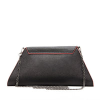 Thumbnail for Angelica Black Leather Clutch Bag -