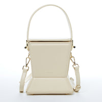 Thumbnail for Amber Leather Bucket Bag Creamy Off White -